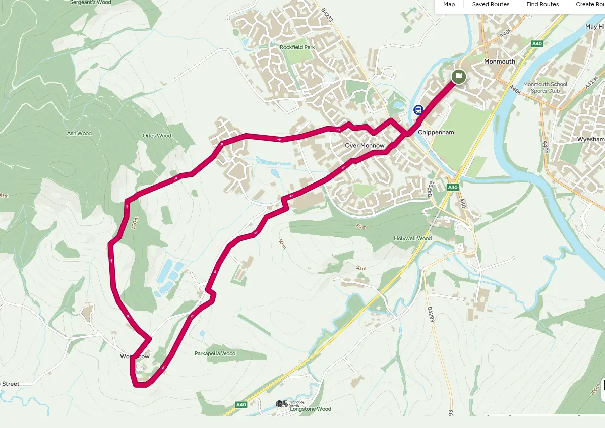 walk 1 monmouth to wonastow- and lady grove wood